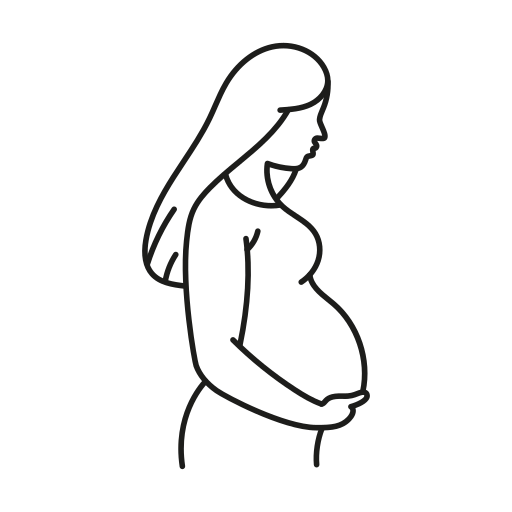 Pregnancy Generic Black Outline Icon