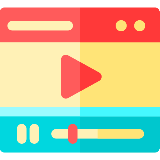 reproductor de video icono gratis