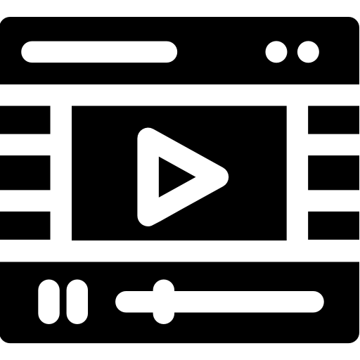 reproductor de video icono gratis