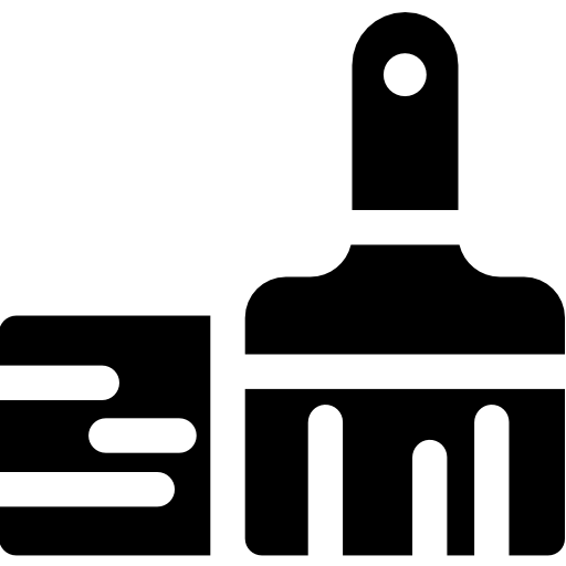 cepillo de pintura icono gratis