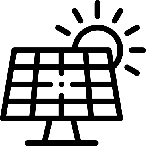 Solar panel Detailed Rounded Lineal icon