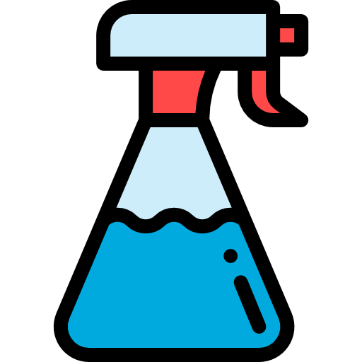 Spray Bottle Detailed Rounded Lineal Color Icon