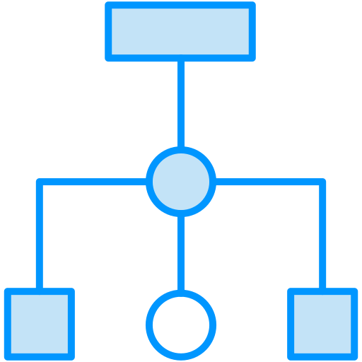 Algorithm Generic color lineal-color icon