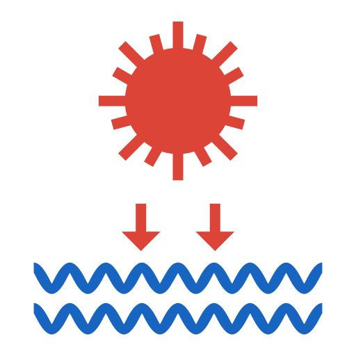 marea baja icono gratis