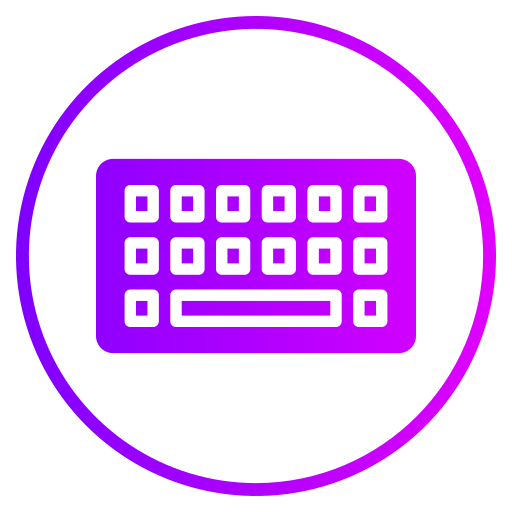 Keyboard Generic gradient fill icon