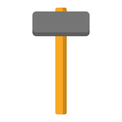 Hammer Generic color fill icon