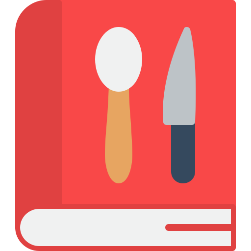 libro de recetas icono gratis