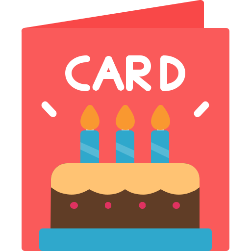 tarjeta de cumpleaños icono gratis