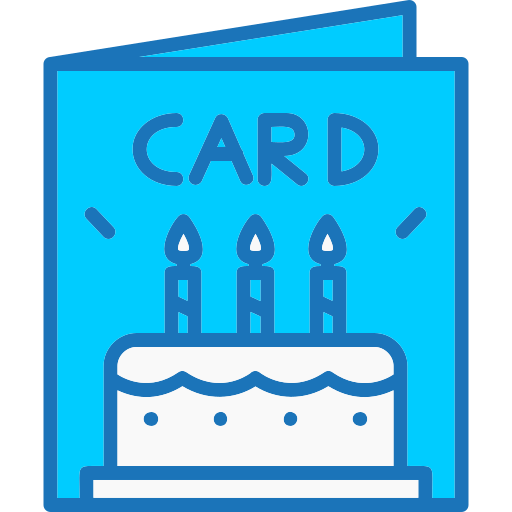 tarjeta de cumpleaños icono gratis