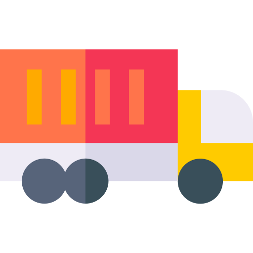 camión de reparto icono gratis