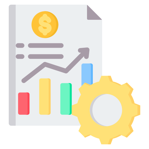 informe financiero icono gratis