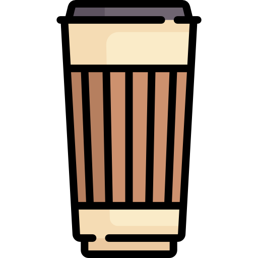 vaso de papel icono gratis