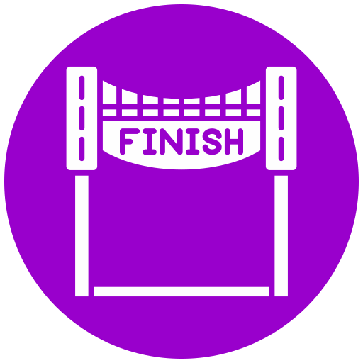 Finish line Free signaling icons