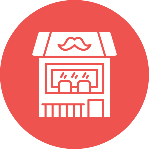 salon de coiffure Icône gratuit