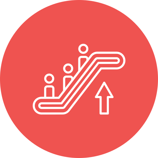 Escalator free icon