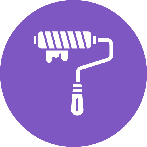 rodillo icono gratis