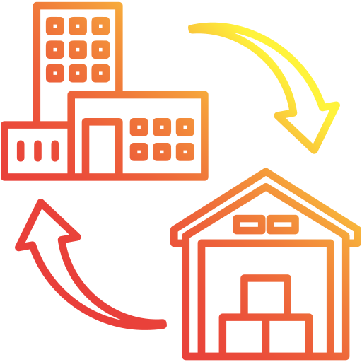 cadena de suministro icono gratis