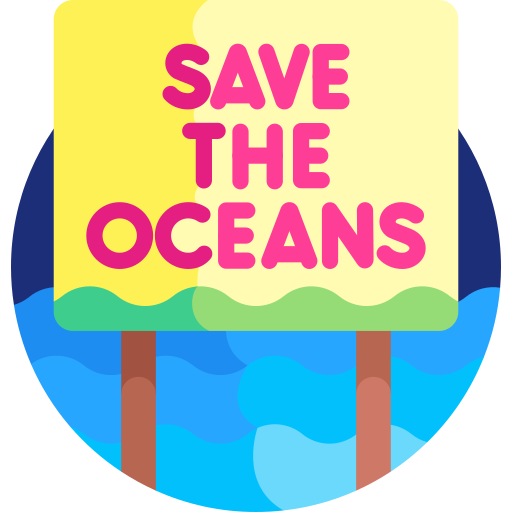 dia mundial de los oceanos icono gratis