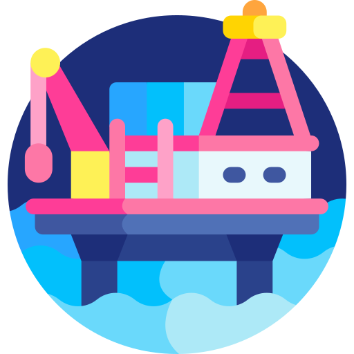 plataforma petrolera icono gratis