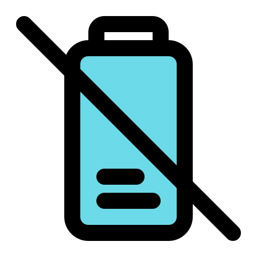 sin batería icono gratis