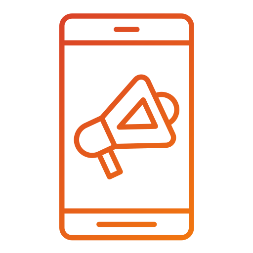 el marketing móvil icono gratis