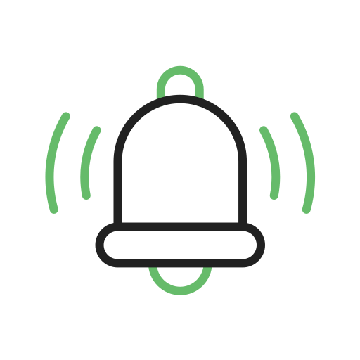 campana de notificación icono gratis