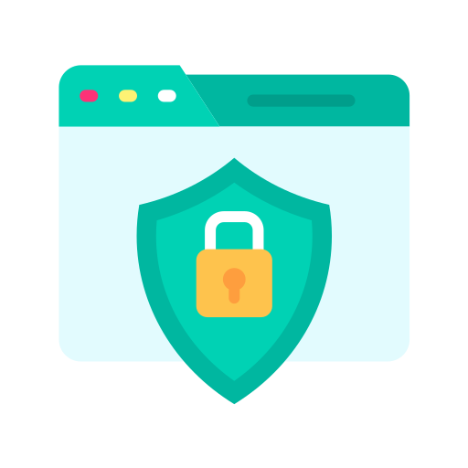 seguridad web icono gratis