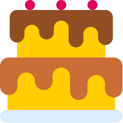 pastel de cumpleaños icono gratis