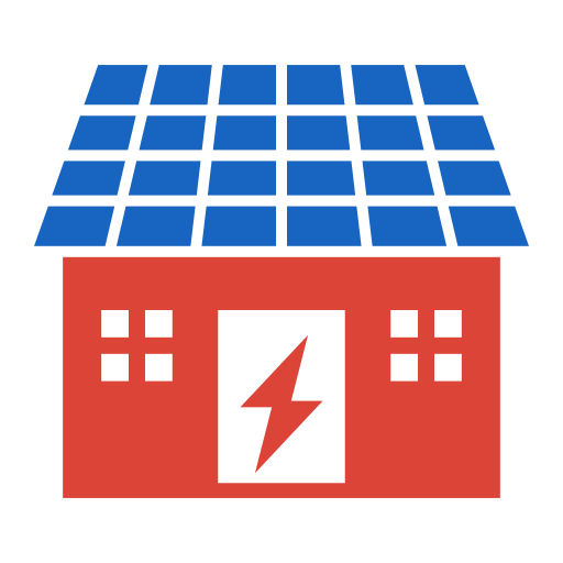 casa solar icono gratis