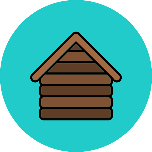 casa de madera icono gratis