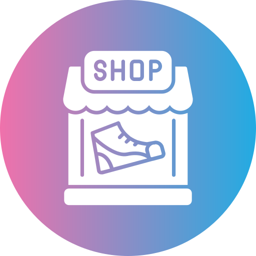 tienda de zapatos icono gratis