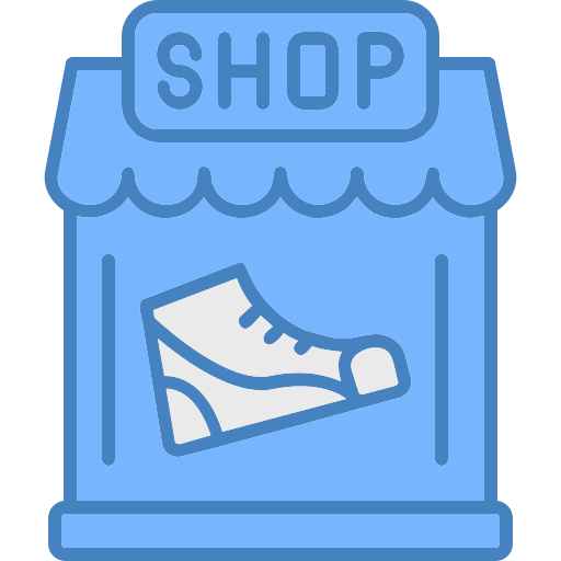 tienda de zapatos icono gratis