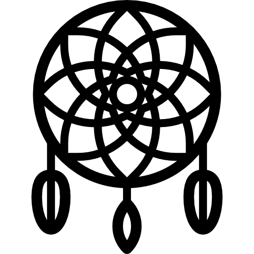 Dream Catcher Icon In Line And Pixel Perfect Style. Dream Catcher