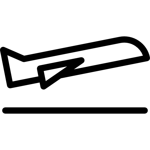 salidas de vuelos icono gratis