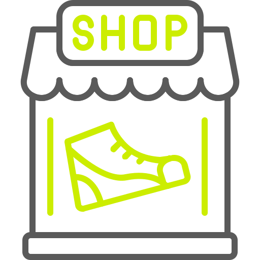 tienda de zapatos icono gratis