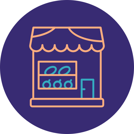 magasin d'alimentation Icône gratuit magasin d'alimentation Icône gratuit