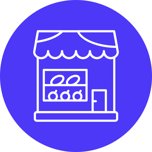 tienda de alimentación icono gratis