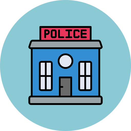 estación de policía icono gratis