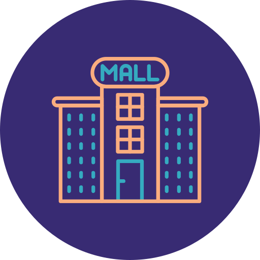 centro comercial icono gratis