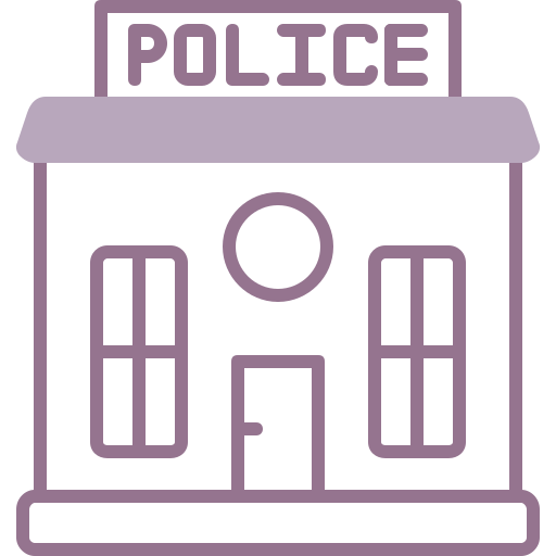 estación de policía icono gratis