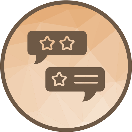 reseñas icono gratis