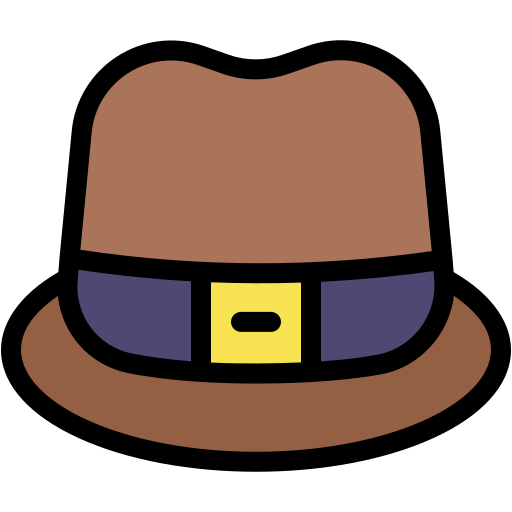 sombrero de fieltro icono gratis