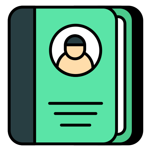 libro de contactos icono gratis