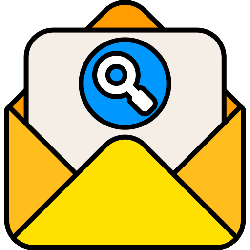 correo de búsqueda icono gratis