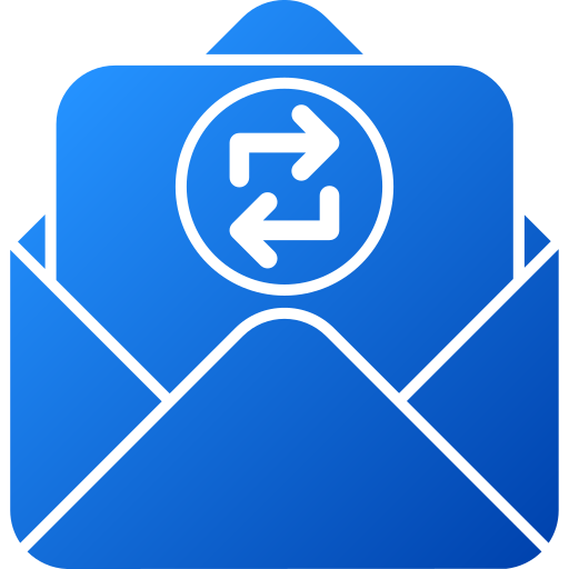 intercambiar correos icono gratis