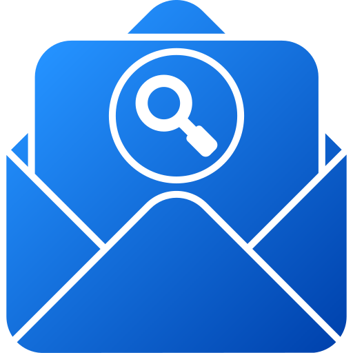 correo de búsqueda icono gratis