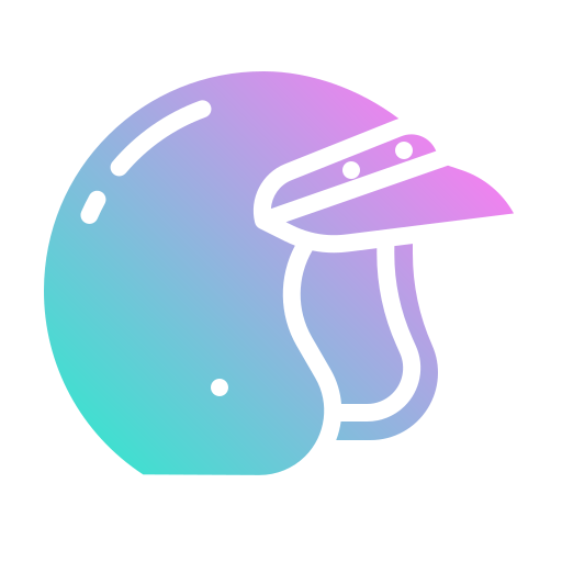 Motor helmet Generic gradient outline icon