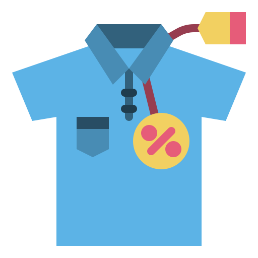 roupas grátis ícone