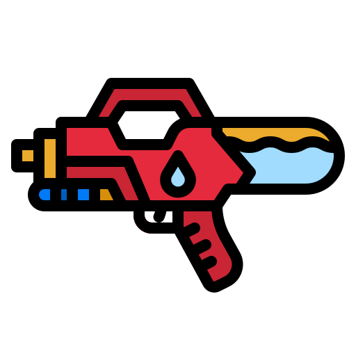 pistola de agua icono gratis