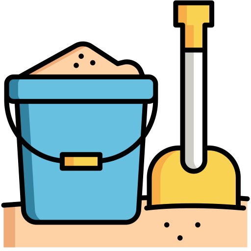 Sand bucket free icon